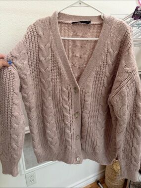 Jenni Kayne Oversized Cable Cocoon Cardigan